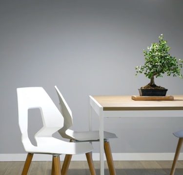 two chairs and a table